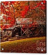 Enchanted Autumn Morning At The Mill #1 Acrylic Print