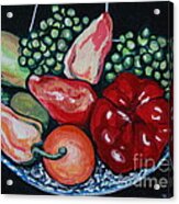 Fruit And Peppers #2 Acrylic Print