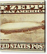 Graf Zeppelin, U.s. Postage Stamp, 1930 #1 Acrylic Print