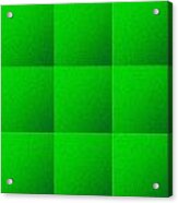 Green Squares Texture Background #1 Acrylic Print