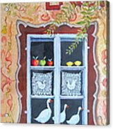 Halstatt Window Acrylic Print