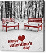 Happy Valentines Day Acrylic Print