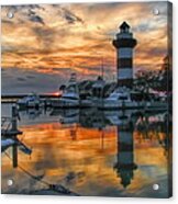 Harbour Town Sunset Acrylic Print