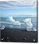 Iceland Glacier Shore #1 Acrylic Print