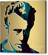 James Dean Gold Series #1 Acrylic Print