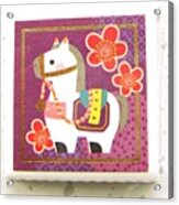 Japanese New Year Stickers Year Of The #1 Acrylic Print