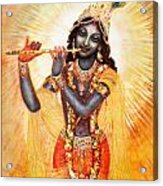 Krishna With The Flute #1 Acrylic Print