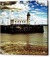 Lighthouse In Scarborough England #1 Acrylic Print