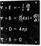 Maxwell's Equations Acrylic Print