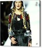 Model On A Runway For Anna Sui #1 Acrylic Print