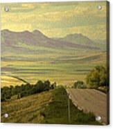 Montana Highway -1 Acrylic Print