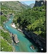 Moraca River  - Montenegro Acrylic Print