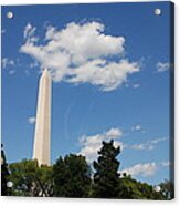 Obelisk Rises Into The Clouds #3 Acrylic Print