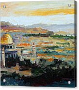 Panorama Of Jerusalem #1 Acrylic Print