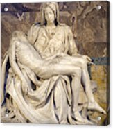 Pieta By Michelangelo, St. Peters Acrylic Print