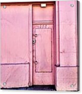 Pink Door #1 Acrylic Print