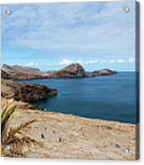 Portugal, View Of Volcanic Peninsula Of #1 Acrylic Print
