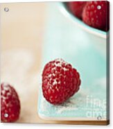 Raspberries Sprinkled With Sugar #1 Acrylic Print