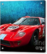 Red Ford Gt40 #1 Acrylic Print