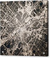 Satellite View Of Houston, Texas, Usa #1 Acrylic Print