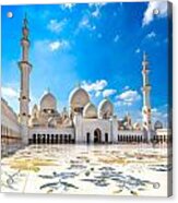 Sheikh Zayed Mosque - Abu Dhabi - Uae #1 Acrylic Print