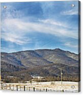 Snowy High Peak Mountain #1 Acrylic Print