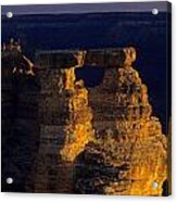 South Rim Grand Canyon Taken Near Mather Point Sunrise Light On  #1 Acrylic Print