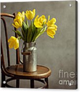 Still Life With Yellow Tulips #1 Acrylic Print