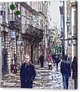 Streets And People #1 Acrylic Print