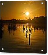 Sunrise On The Bon Secour River #1 Acrylic Print