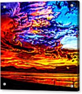 Sunset In The Clouds #1 Acrylic Print