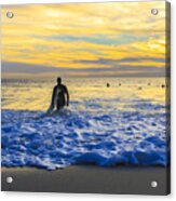 Surfing Windansea Beach  #1 Acrylic Print