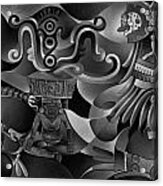 Tapestry Of Gods - Huehueteotl #2 Acrylic Print