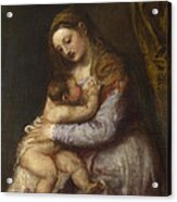 The Virgin Suckling The Infant Christ #4 Acrylic Print