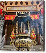 Thien Hau Temple A Taoist Temple In Chinatown Of Los Angeles. #1 Acrylic Print