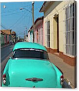 Trinidad, Cuba, With Blue Classic 1950s #1 Acrylic Print