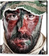 U.s. Special Forces Soldier Wearing #1 Acrylic Print