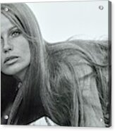 Veruschka Wearing A Liberty House Sarong #1 Acrylic Print