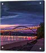 Wheeling Suspension Bridge  #2 Acrylic Print