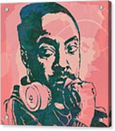 Will.i.am - Stylised Etching Pop Art Poster #1 Acrylic Print