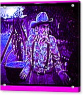 100 Year Old Cowboy Sid Wilson Stew Pot Collage Pick 'em Up Ranch Tombstone Arizona 1980-2013 Acrylic Print