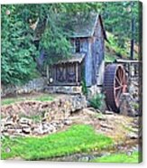 Sixes Mill On Dukes Creek Acrylic Print