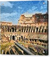Colosseum In Rome #6 Acrylic Print
