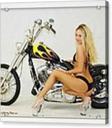 Models And Motorcycles #14 Acrylic Print