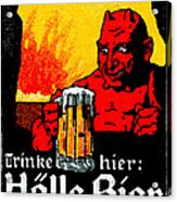 1905 German Beer Poster Acrylic Print