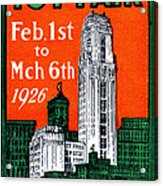 1926 New York City Toy Fair Poster Acrylic Print