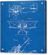 1931 Aircraft Emergency Floatation Patent Blueprint Acrylic Print