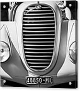 1934 Alfa Romeo 8c Zagato Grille -0071bw Acrylic Print