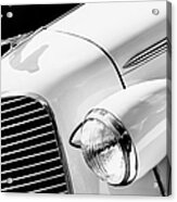 1936 Cadillac V8 Monochrome Acrylic Print