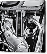 1936 Triumph Tiger 80 Monochrome Acrylic Print